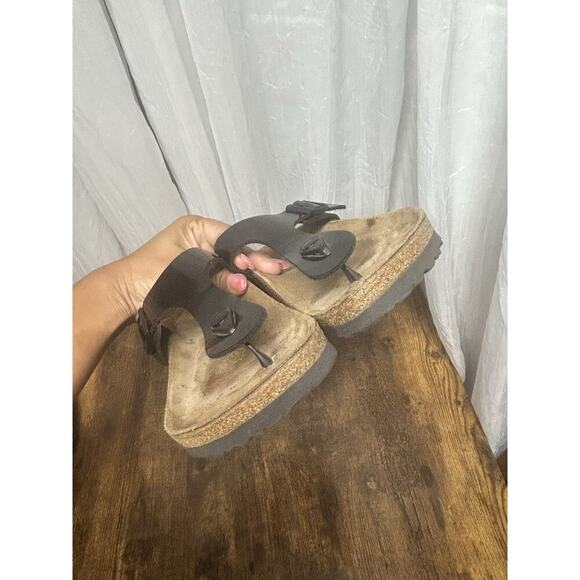 Birkenstock Womens Size 10 EU 41 Gizeh Black Patent Leather Thong Sandals - Picture 6 of 13